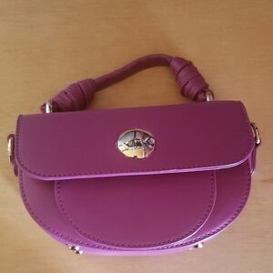 Cato Purple Mini Bag with Flap Closure nwot